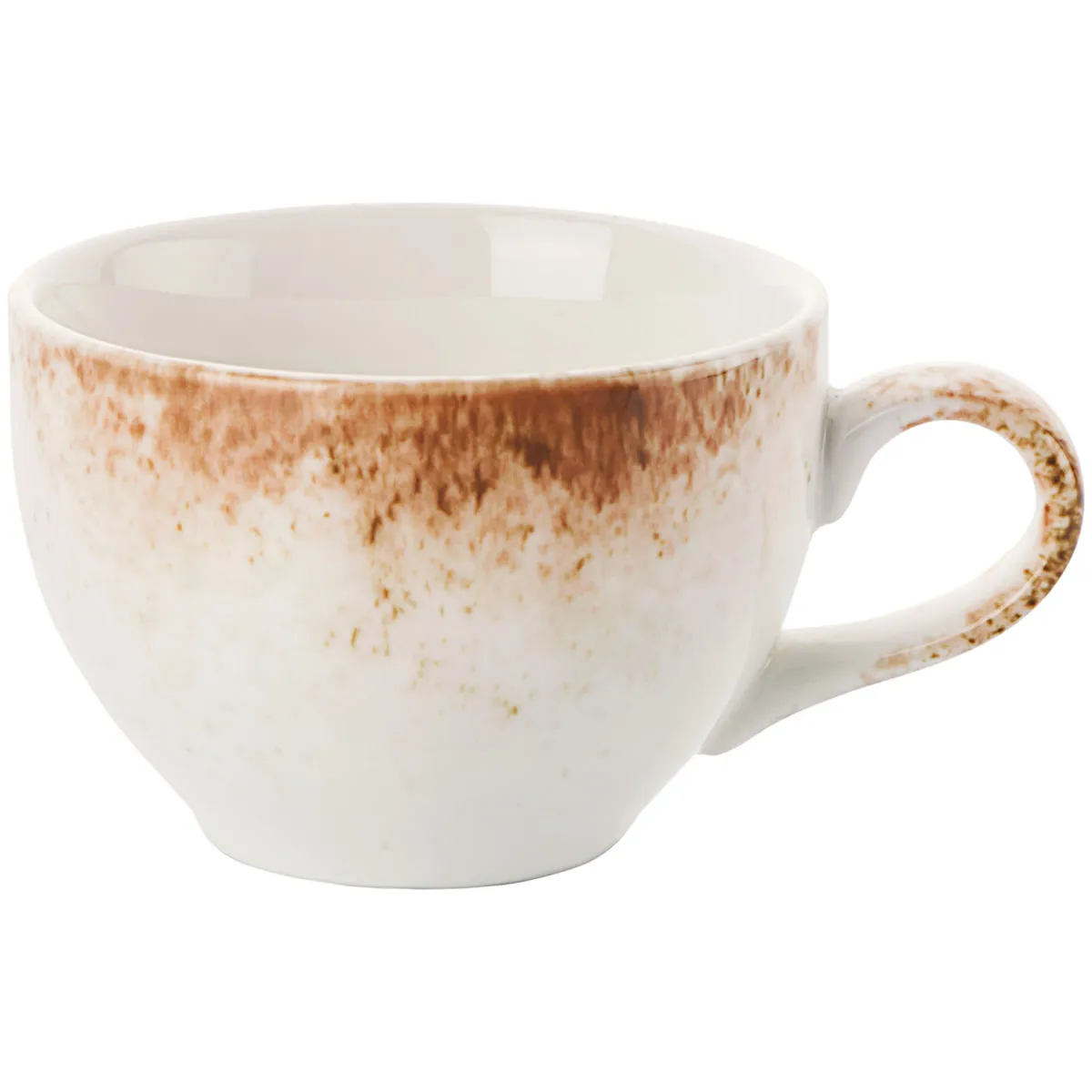 6x VEGA Tazza cappuccino Purior; 200 ml, 8.5x6 cm (ØxH); bianco/marrone; rotonda; 6 pz. / Pacco - immagine 1