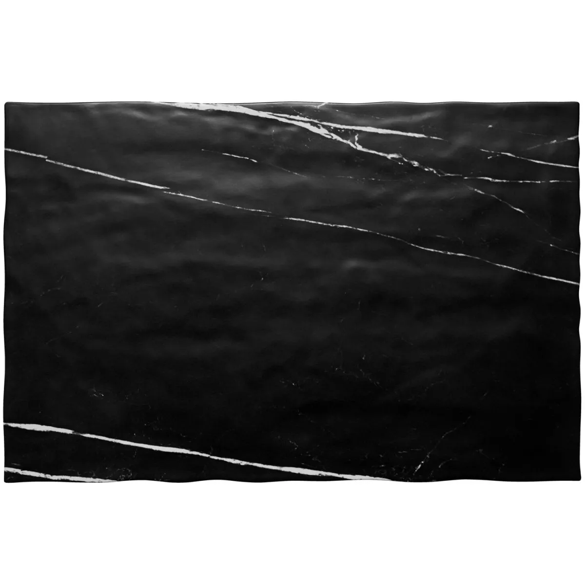 6x VEGA Piatto Brandon senza bordo; 43x28.5x1 cm (LxLxH); nero; rettangolare; 6 pz. / Pacco - immagine 1
