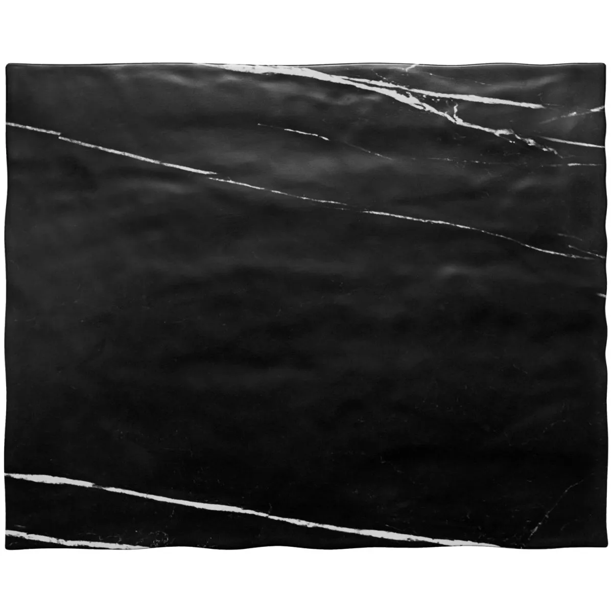 6x VEGA Piatto Brandon senza bordo; 35x28.5x1 cm (LxLxH); nero; rettangolare; 6 pz. / Pacco - immagine 1