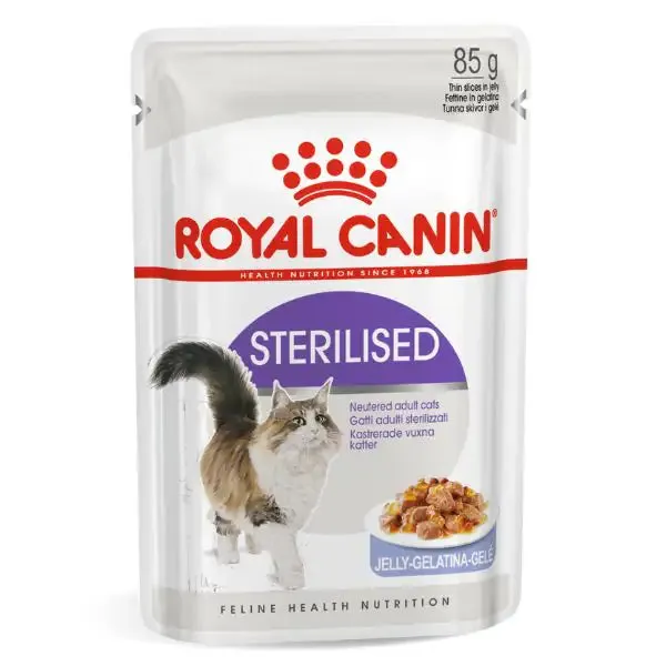 Royal Canin Sterilised 85 gr In gelatina - confezione da 12 pezzi - Cibo umido per gatti - immagine 1
