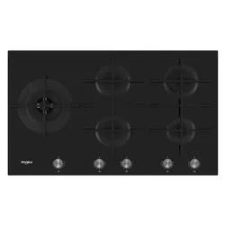 Piano cottura gas 5 zone Gowl 958 Nb Black (85cm) - immagine 1