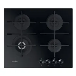 Piano cottura gas 4 zone Gowl 628 Nb Black (60cm) - immagine 1