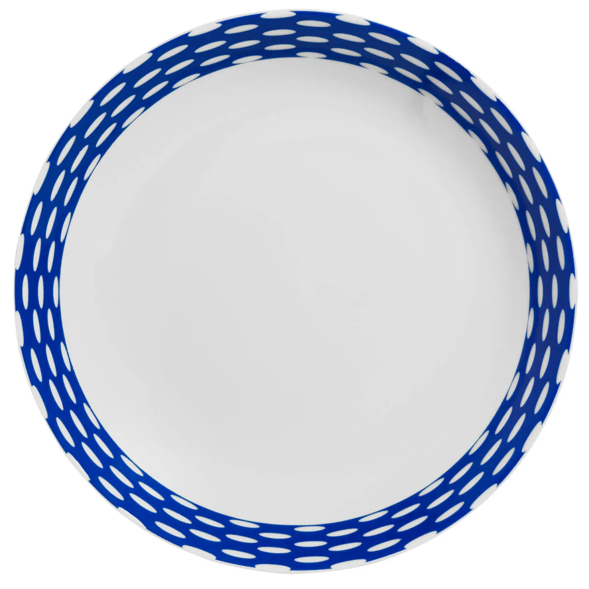 6x VEGA Piatto Mixor fondo, con decoro; 600 ml, 20x3.8 cm (ØxH); bianco/blu; rotonda; 6 pz. / Pacco - immagine 1