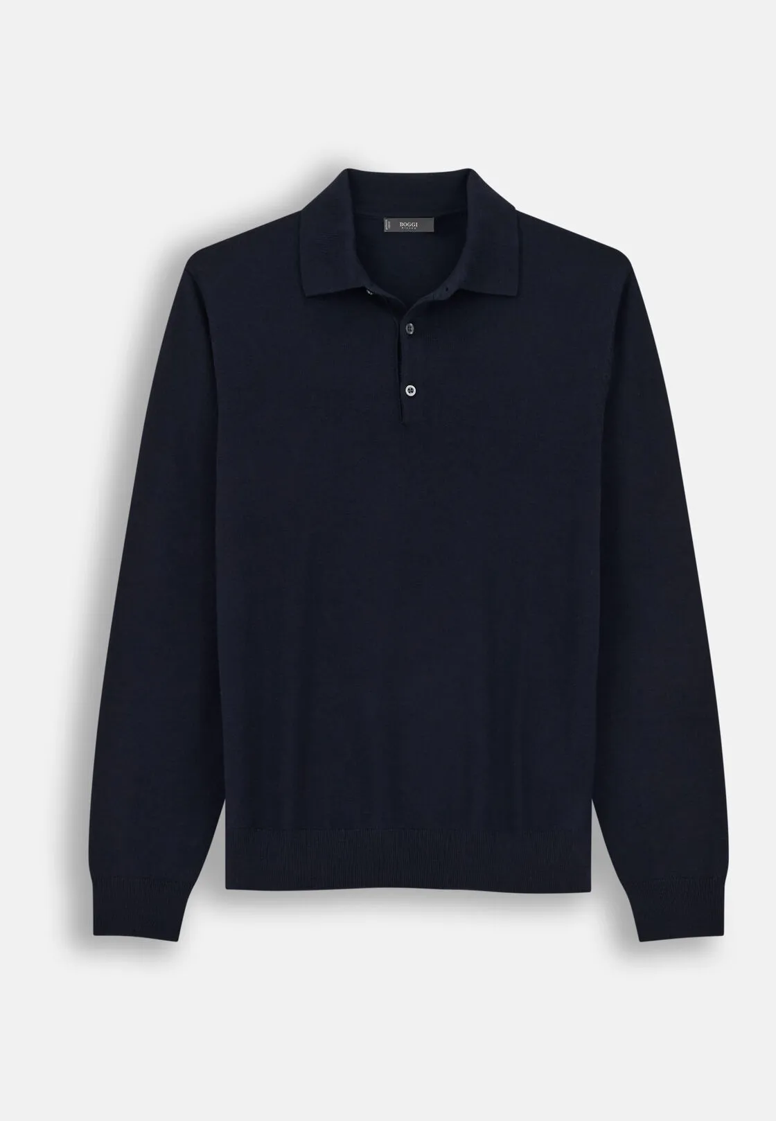 Boggi, Polo Di Maglia In Lana Merino, Uomo, Navy, Taglia: XXL - immagine 5