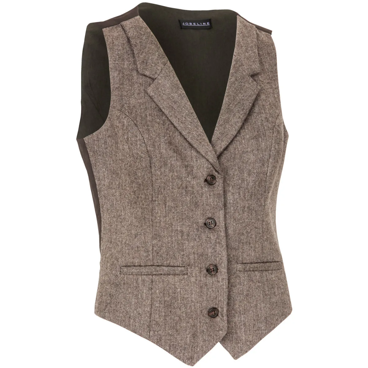 JOBELINE Gilet da cameriera Austin; Taglia 44; marrone - immagine 1