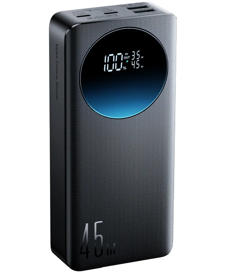 Batteria Esterna Joyroom JR-PBF02 Pro, 20000mAh, 45W, QC + PD, 2 x USB-A - 2 x USB-C, Nera - immagine 1