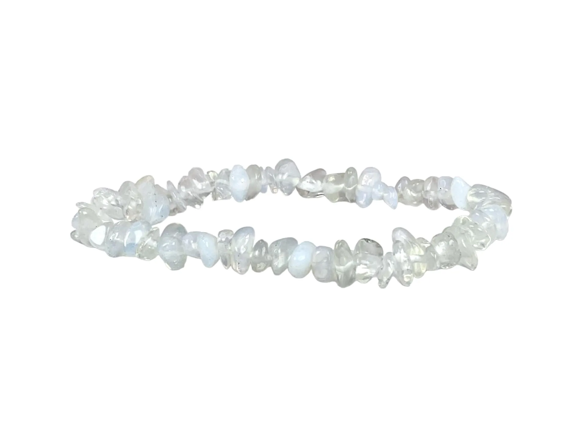 Generico Bracciale chips braccialetto pietra vera naturale (OPALITE) - immagine 1