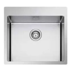 Lavello 1 vasca (55x51cm) RADIUS Inox Spazzolato LNR55FBC - immagine 1