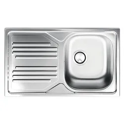 Lavello 1 vasca (86x50cm) ATMOSFERA Inox Prelucidato TM861ILPC - immagine 1