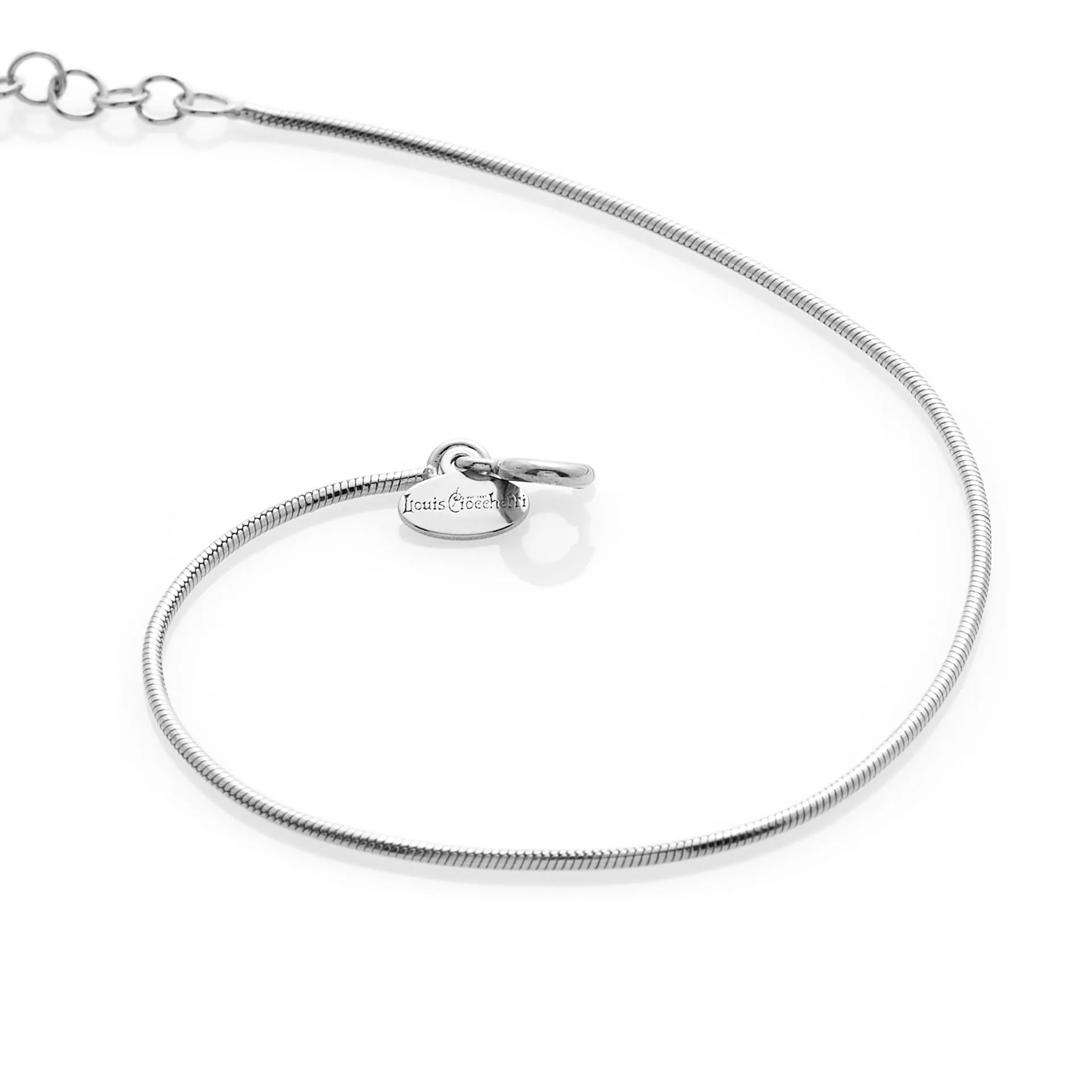 Louis Ciocchetti dal 1887- Bracciale Argento 925 Sottile, Fine, Bracciale fine donna elegante, ideale per charms, Braccialetto idea regalo Natale e San Valentino, made in italy - immagine 2