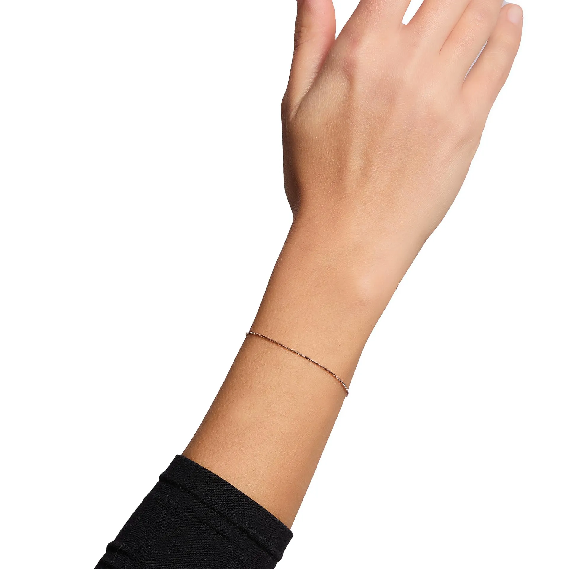 Louis Ciocchetti dal 1887- Bracciale Argento 925 Sottile, Fine, Bracciale fine donna elegante, ideale per charms, Braccialetto idea regalo Natale e San Valentino, made in italy - immagine 3