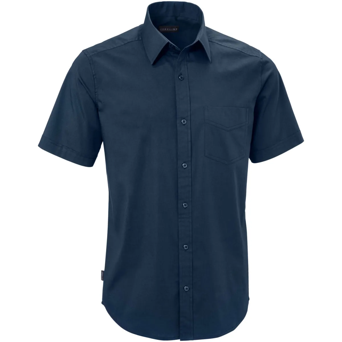 JOBELINE Camicia da uomo Kim maniche corte; Taglia 45/46; blu navy - immagine 1