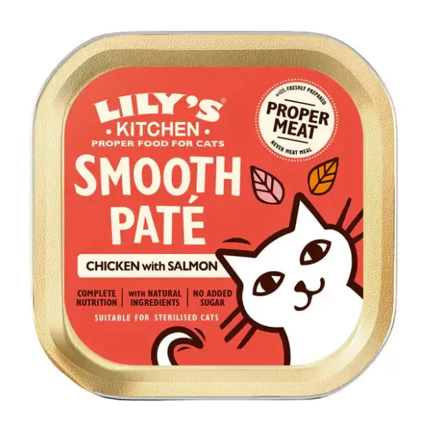Lily's Kitchen Ricette Naturali 85 gr Pollo e salmone - confezione da 19 pezzi - Cibo umido per gatti - immagine 1