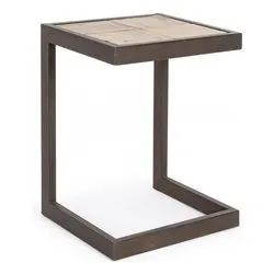 BLOCKS Sgabello Nero e Legno chiaro - immagine 1