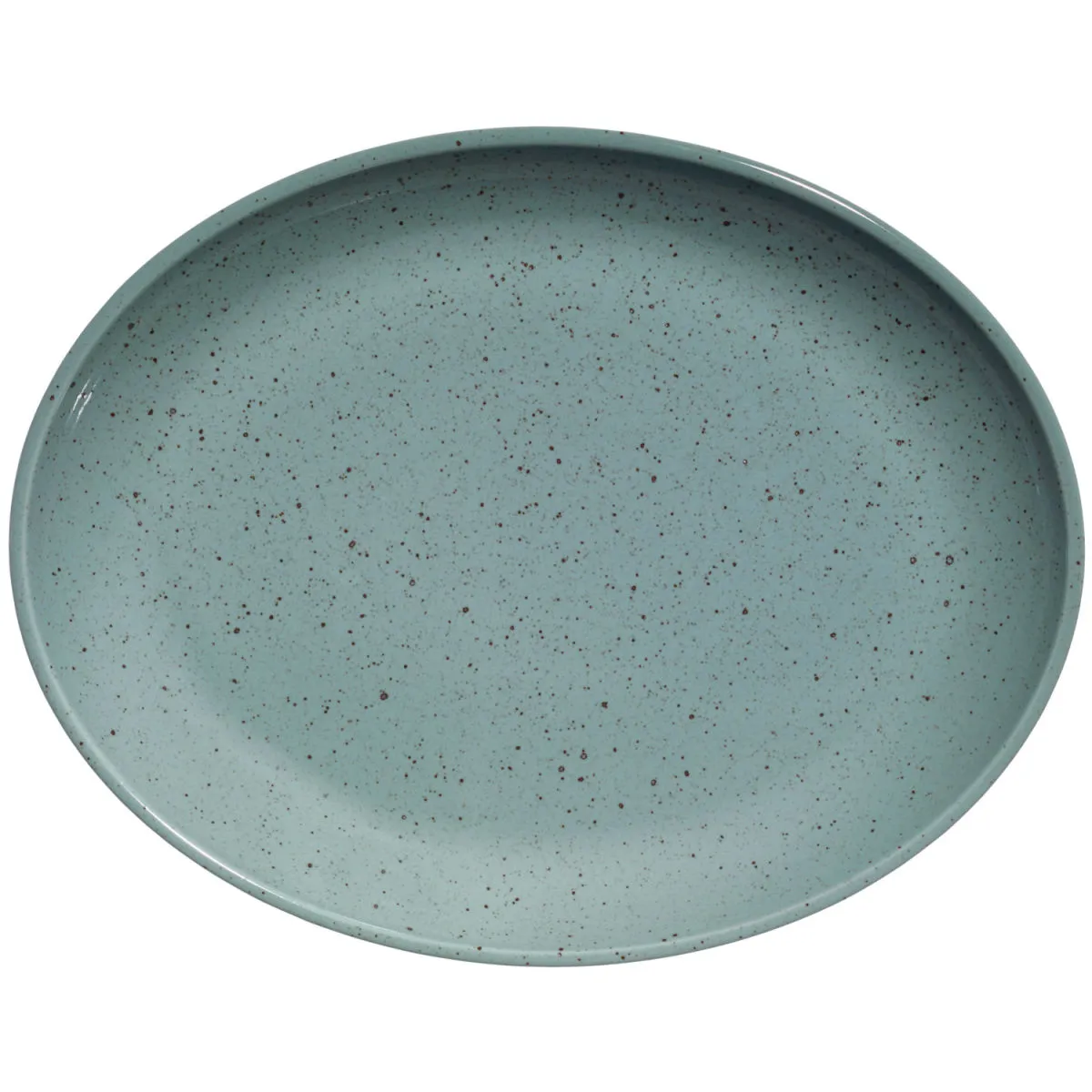 3x VEGA Piatto da portata Alessia; 32.5x25.5x3.5 cm (LxLxH); turchese; ovale; 3 pz. / Pacco - immagine 1