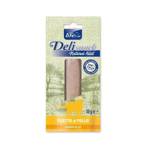 Life cat Filetti Bolliti Snack Gatto 15 gr Pollo - immagine 1