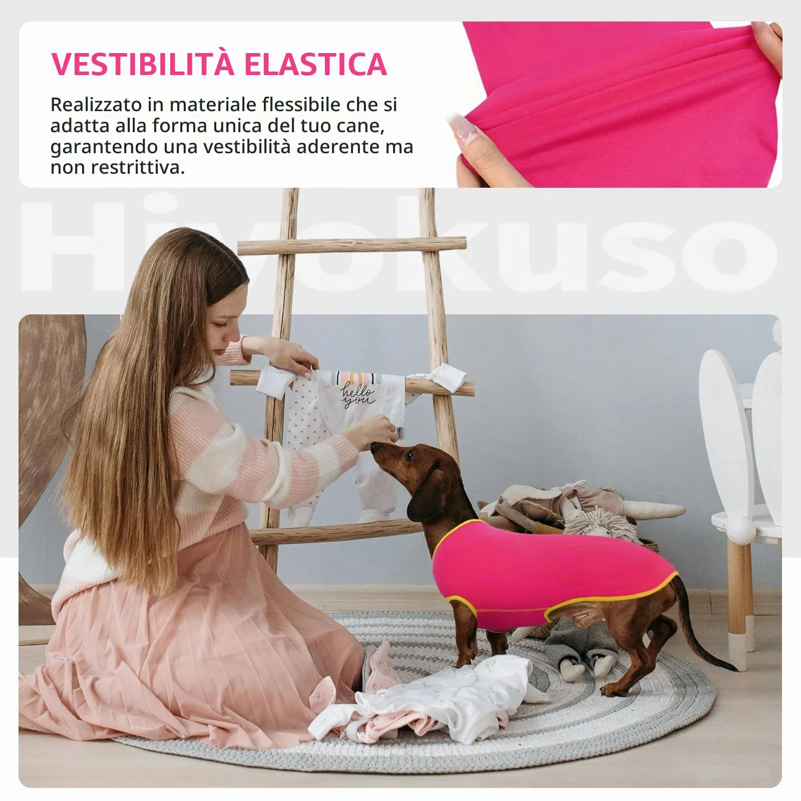 Hjyokuso Maglione Per Cane Bassotto, Maglioncino Cane Taglia Piccola, Maglietta Per Cani, Felpa Cane Piccola Taglia, Maglietta Cane, Maglietta Per Bassotto, Vestiti Per Bassotti, Gilet Per Bassotto - immagine 3