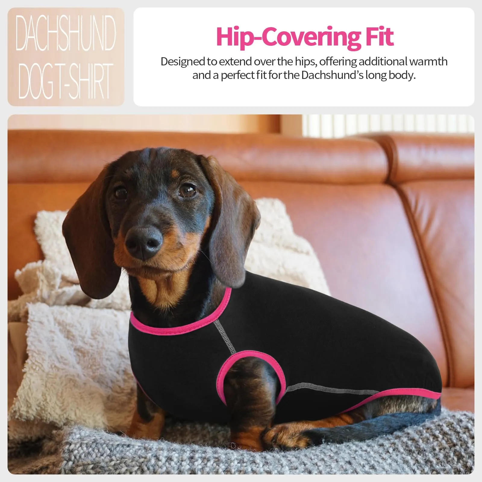 Hjyokuso Maglione per Bassotto, Maglioncino Taglia Piccola, Felpa, Maglietta, Gilet, Vestiti per Cani - immagine 5