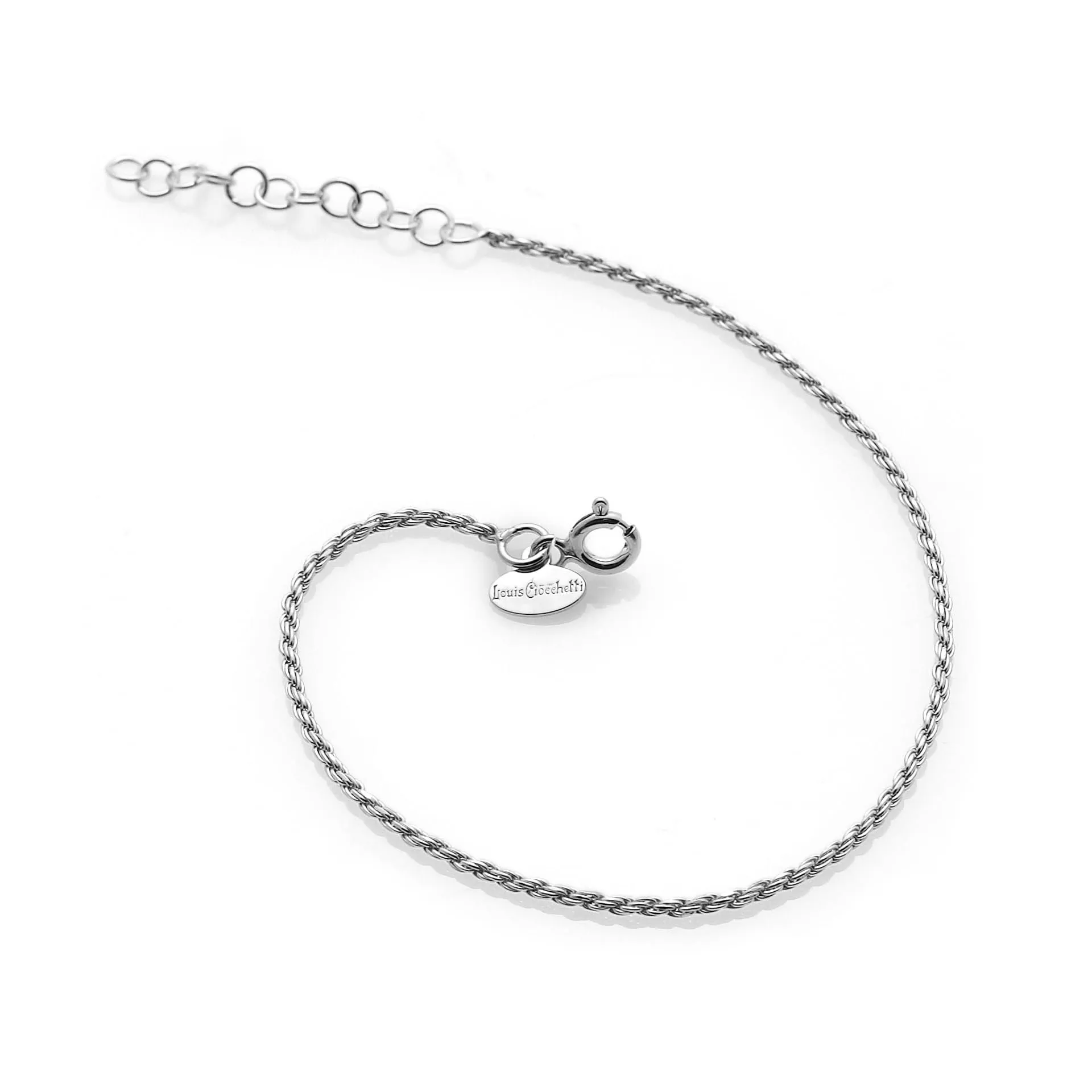 Louis Ciocchetti dal 1887- Bracciale Argento 925 Sottile, Fine, Bracciale fine donna elegante, ideale per charms, Braccialetto idea regalo Natale e San Valentino, made in italy - immagine 2