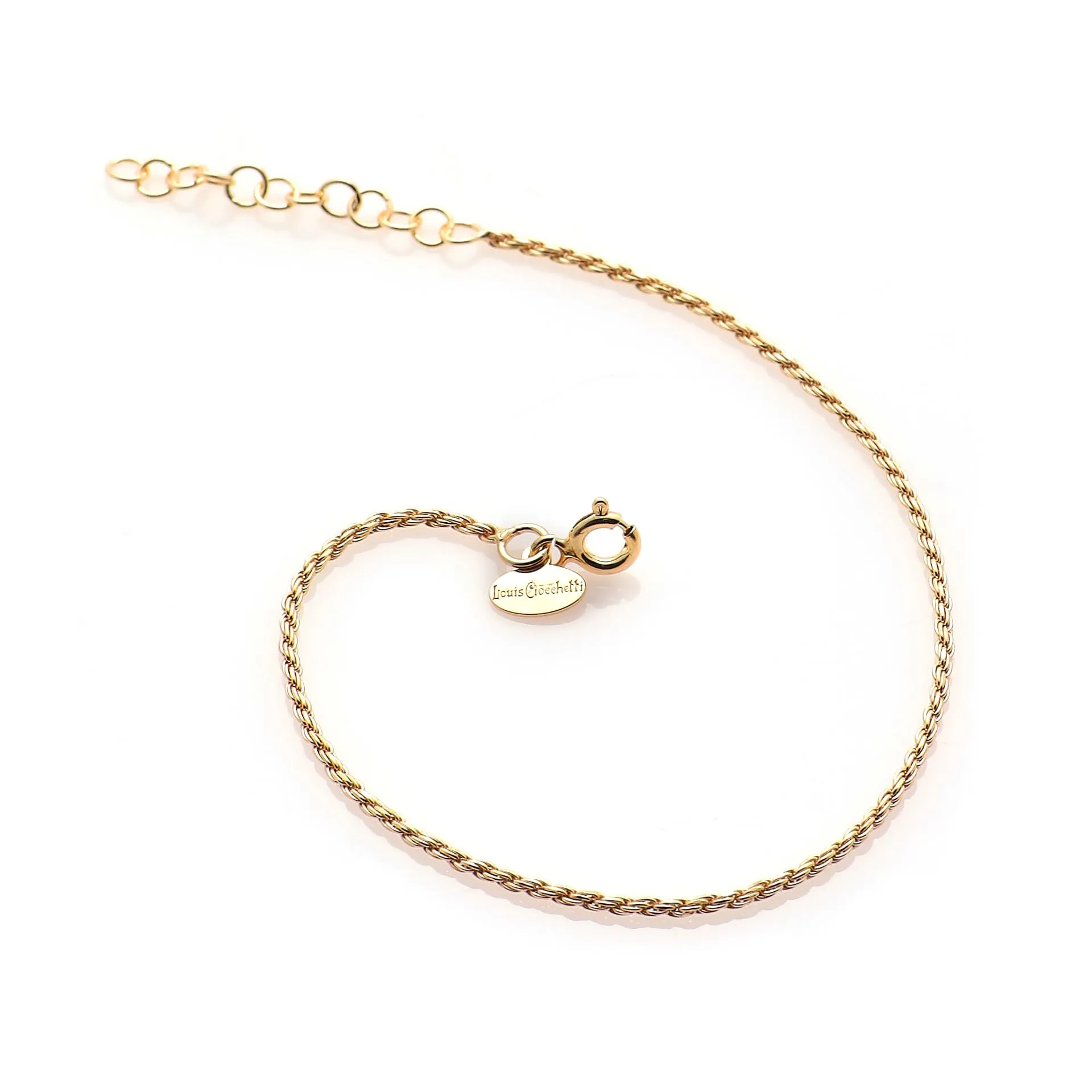 Louis Ciocchetti dal 1887- Bracciale Argento 925 Sottile, Fine, Bracciale fine donna elegante, ideale per charms, Braccialetto idea regalo Natale e San Valentino, made in italy - immagine 2