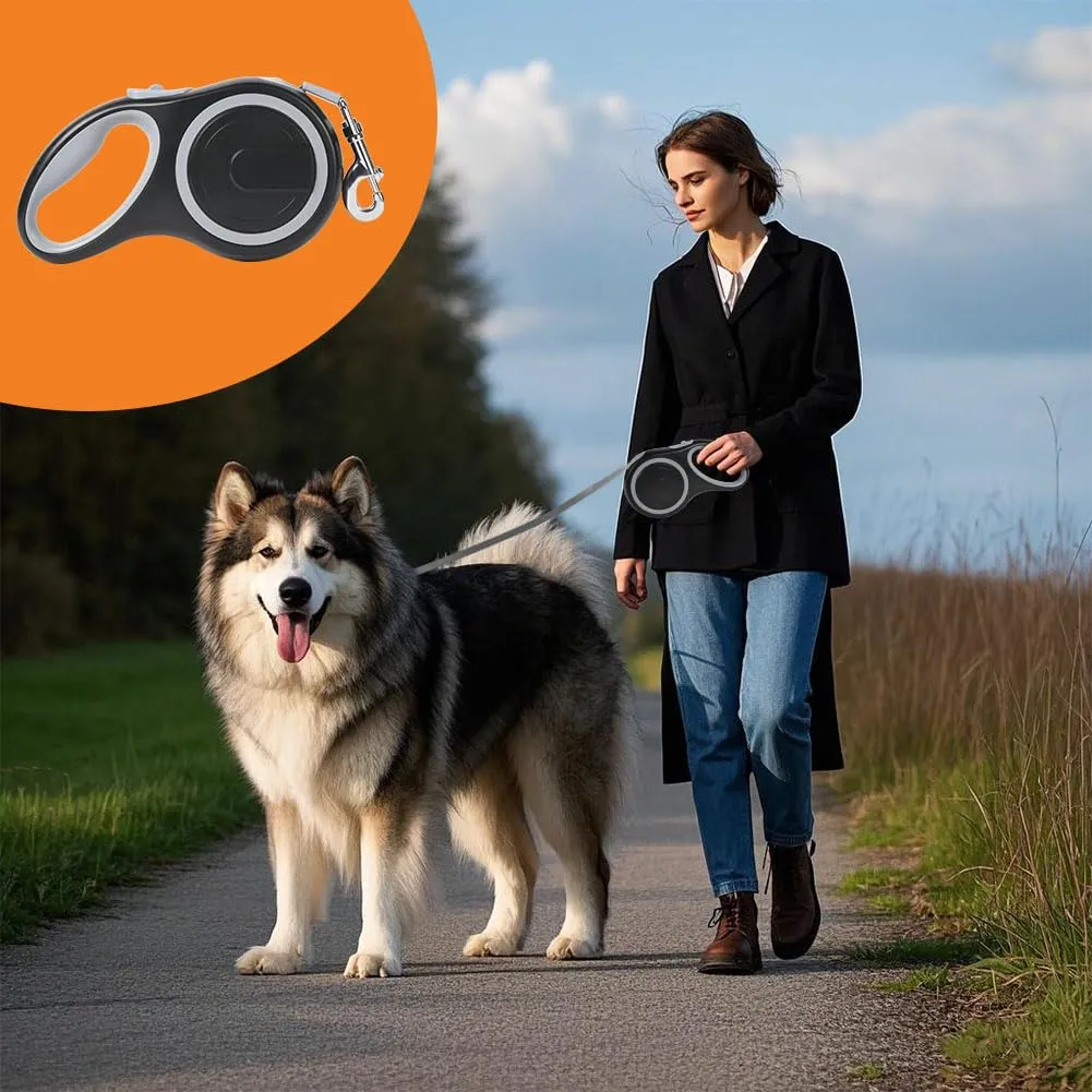 Guinzaglio retrattile Aomig per cani, 8 m/50 kg, resistente, estensibile, robusto, autobloccante, con sistema di pausa rapida - immagine 7