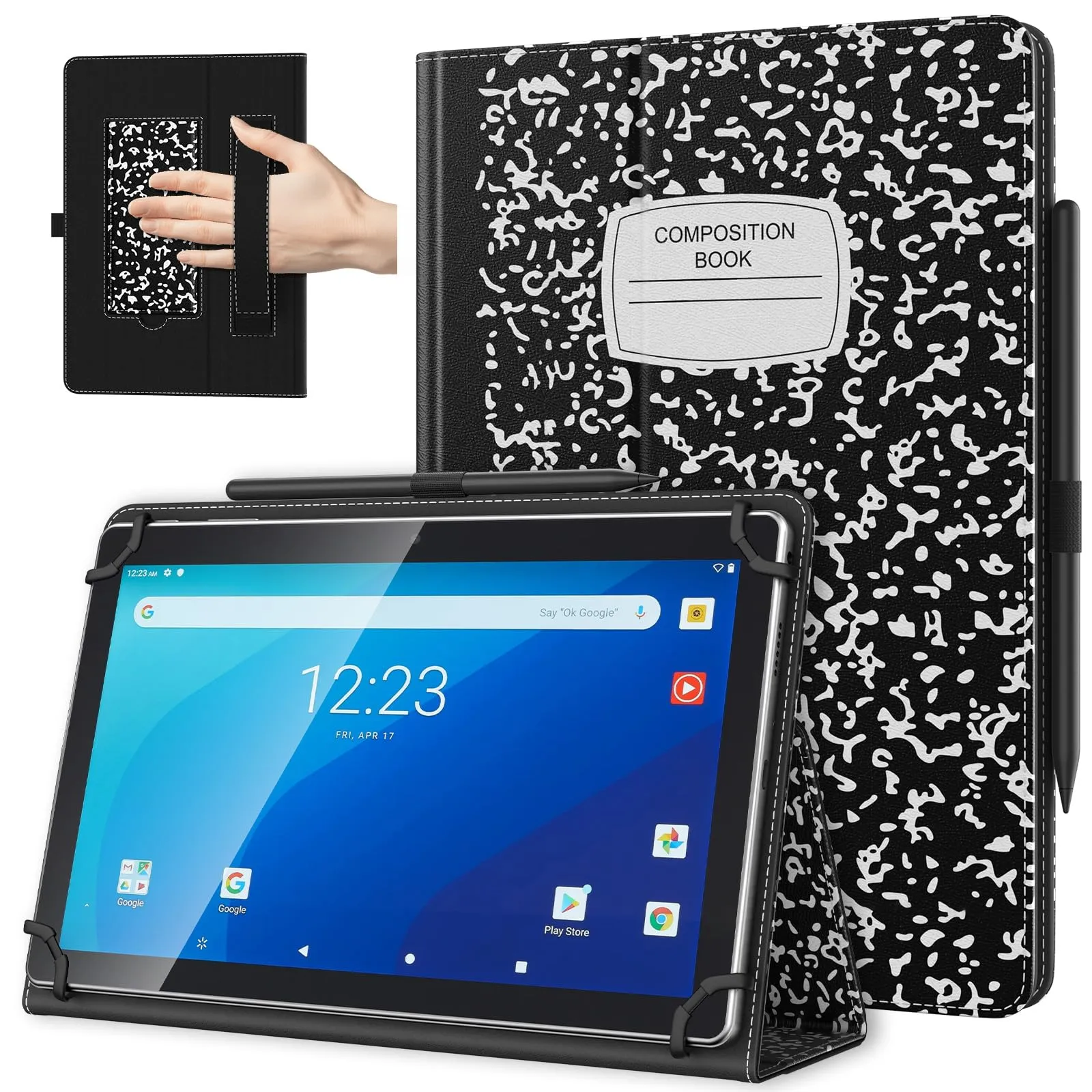TiMOVO Custodia Universale per Tablet Android 10,1" con Anello per Penna - immagine 1