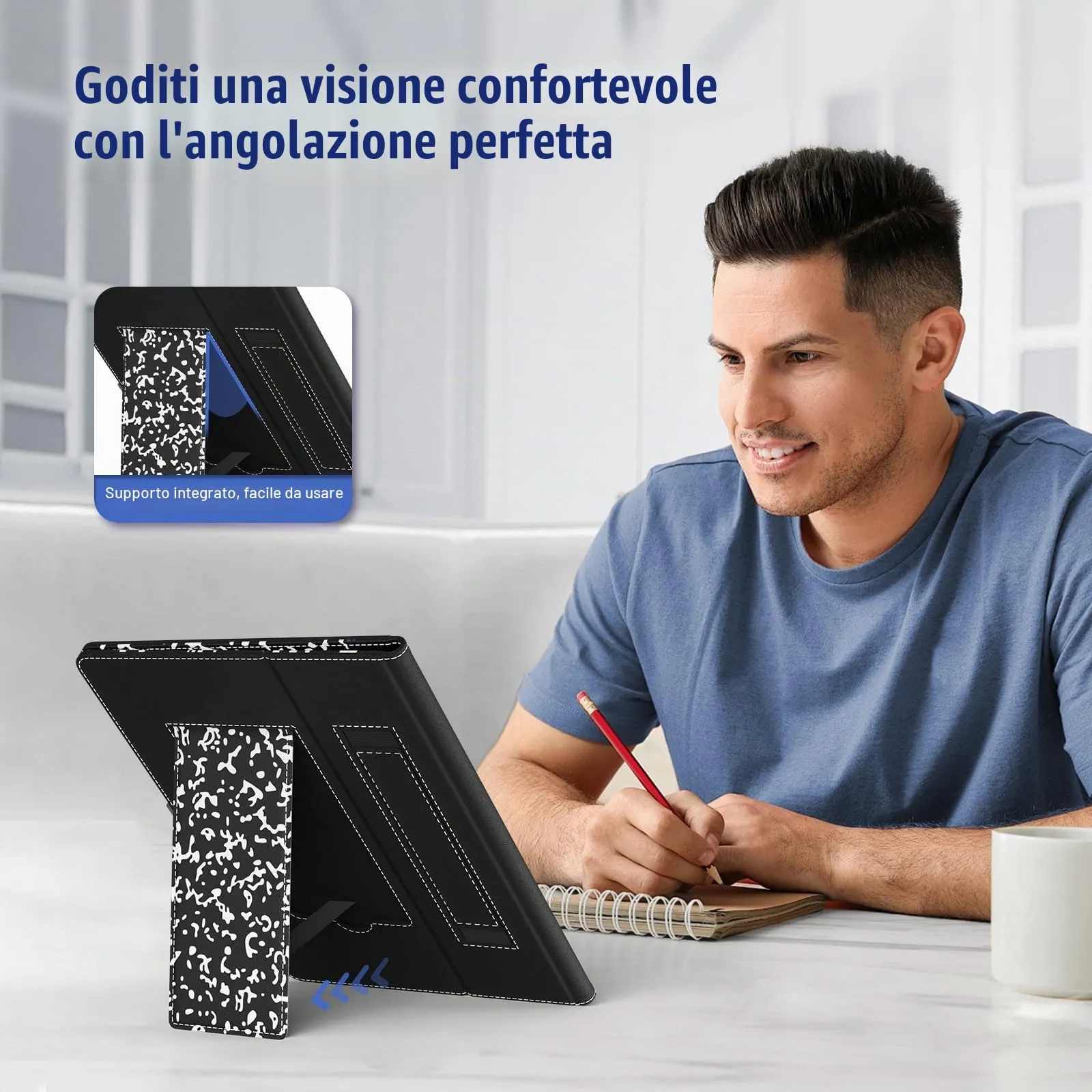 TiMOVO Custodia Universale per Tablet Android 10,1" con Anello per Penna - immagine 5