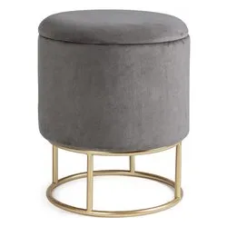 POLINA Pouf Grigio - immagine 1