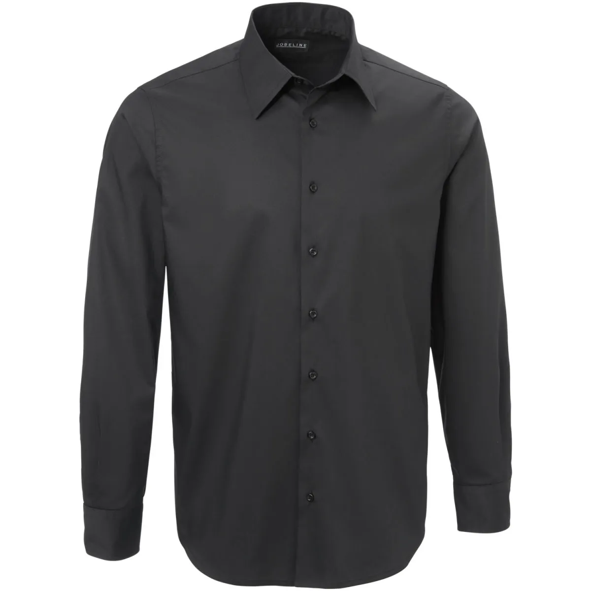 JOBELINE Camicia da uomo Delano maniche lunghe; Taglia 43/44; nero - immagine 1