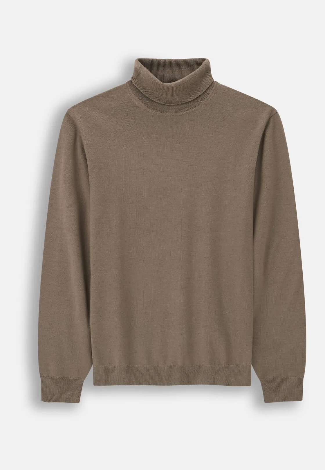 Boggi, Maglia Dolcevita In Lana Merino, Uomo, Taupe, Taglia: XXL - immagine 5