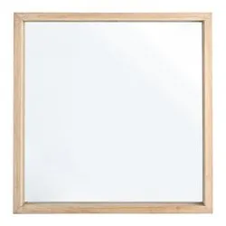TIZIANO Specchio senza luce Legno naturale (52x52cm) - immagine 1