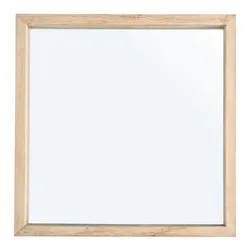 TIZIANO Specchio senza luce Legno naturale (42x42cm) - immagine 1