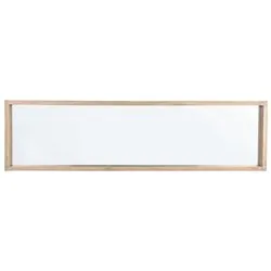 TIZIANO Specchio senza luce Legno naturale (122x32cm) - immagine 1