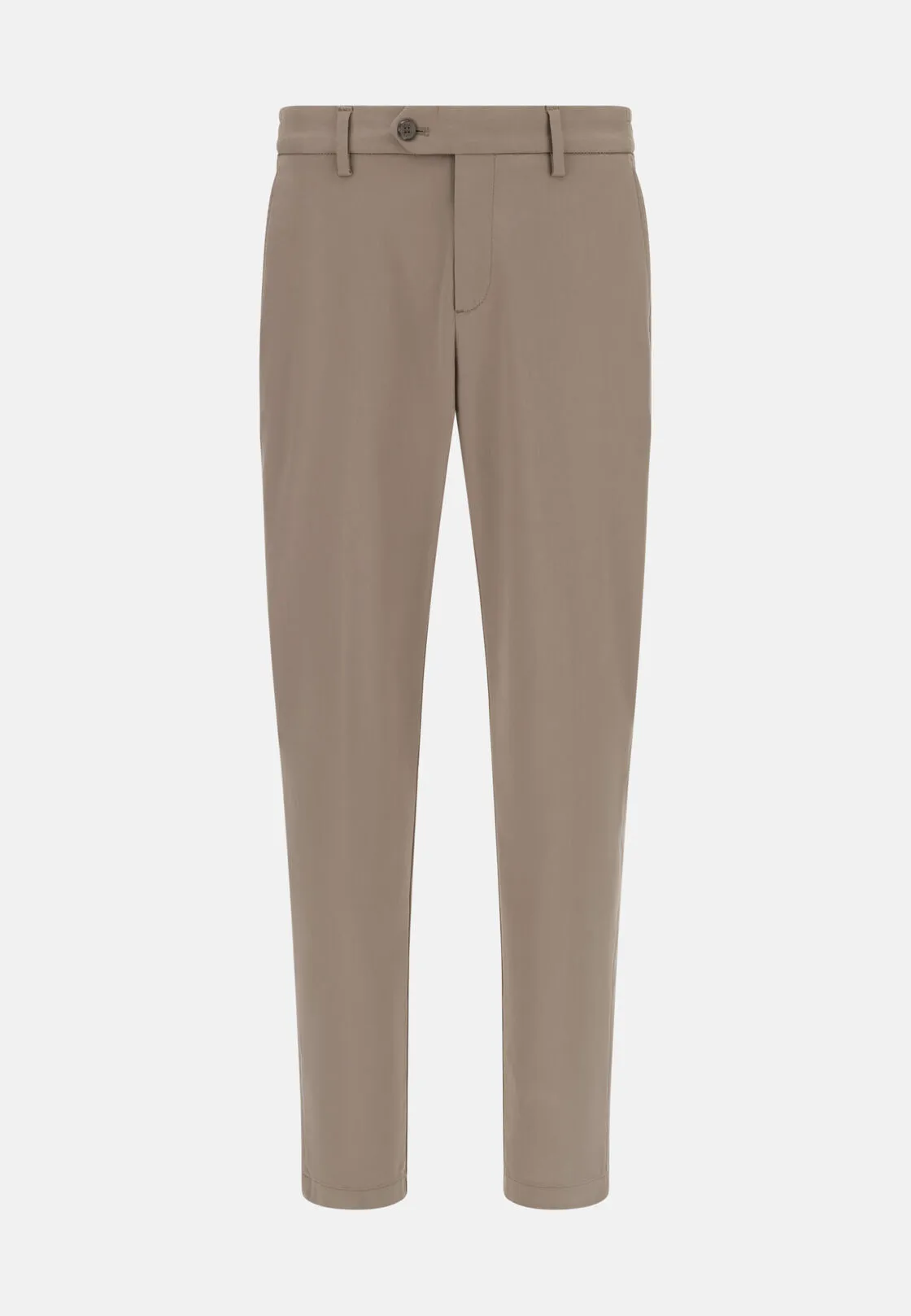 Boggi, Pantaloni In Cotone Tencel Elasticizzato, Uomo, Taupe, Taglia: 42 - immagine 5