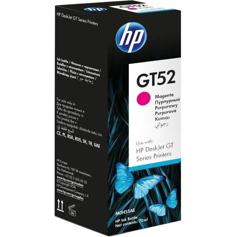 Bottiglia di Inchiostro HP GT52 Magenta Originale - immagine 1