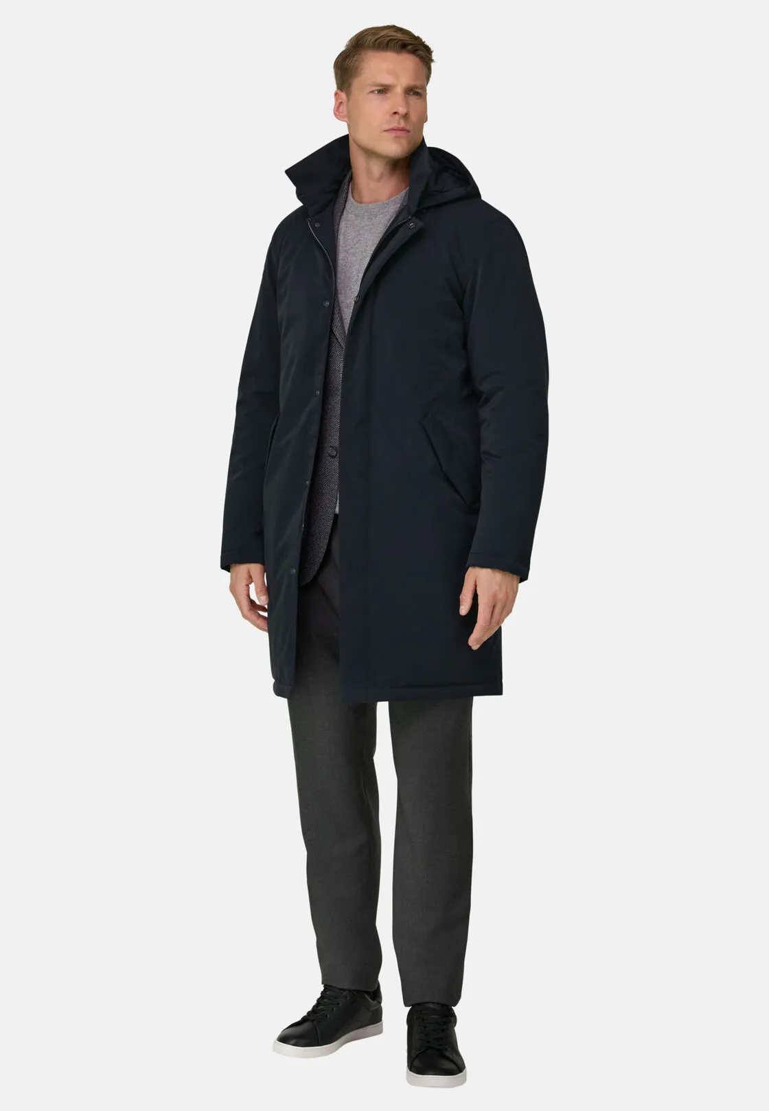 Boggi, Impermeabile In Tessuto Tecnico, Uomo, Navy, Taglia: XXXL - immagine 2