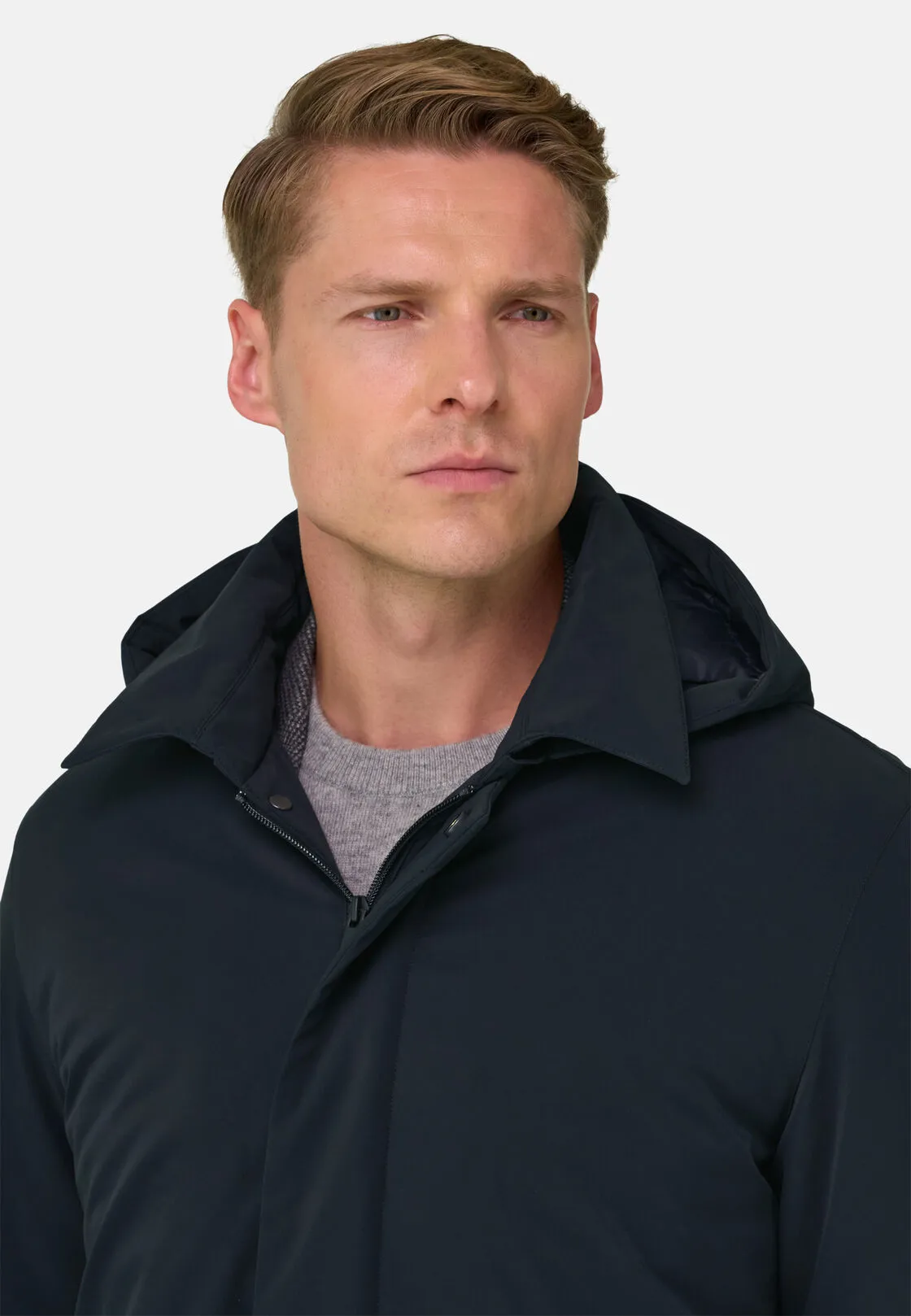 Boggi, Impermeabile In Tessuto Tecnico, Uomo, Navy, Taglia: XXXL - immagine 3