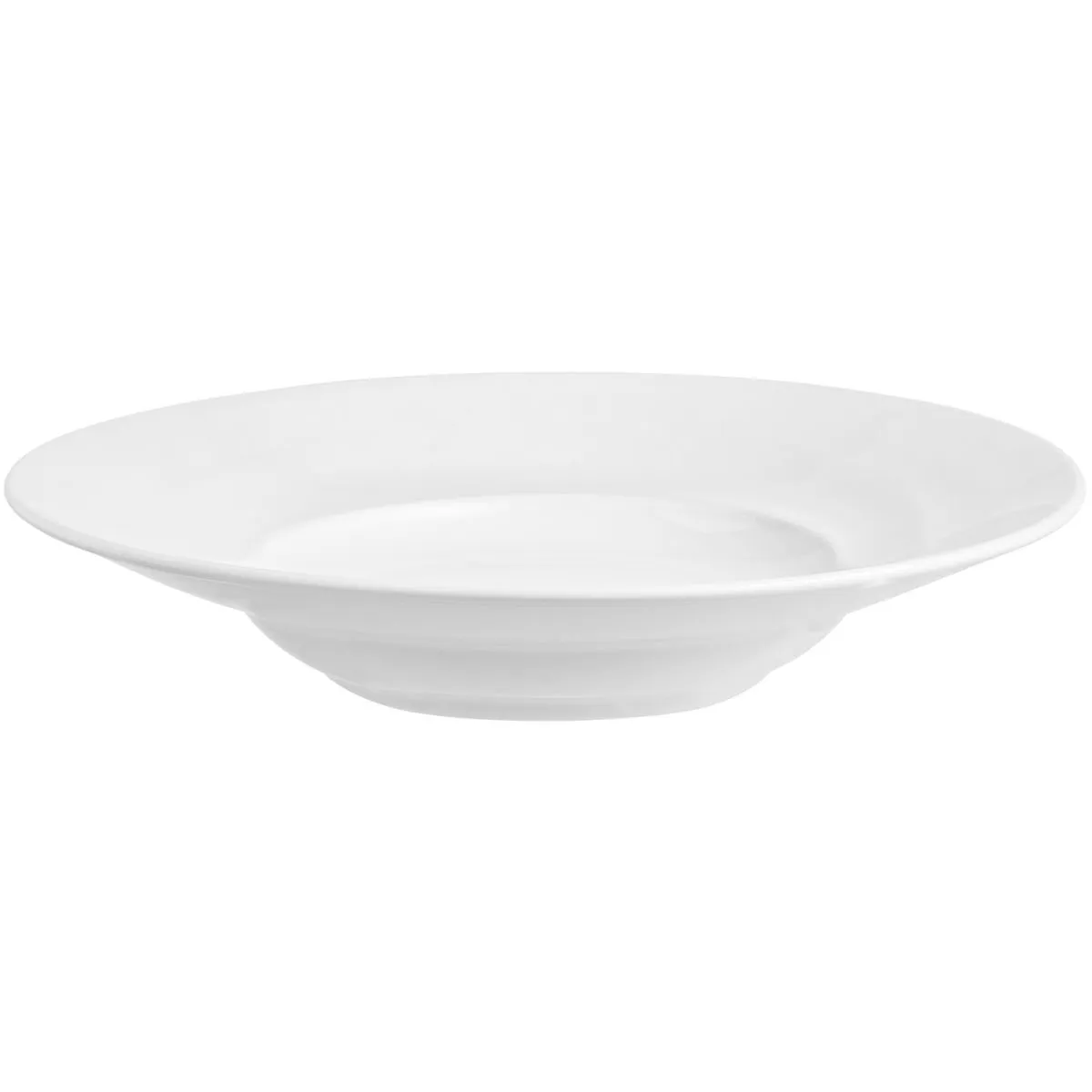 4x VEGA Piatto pasta Base; 900 ml, 33x6 cm (ØxH); bianco; rotonda; 4 pz. / Pacco - immagine 1