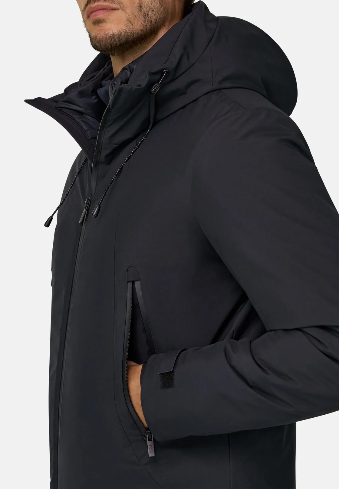 Boggi, Giubbotto In Tessuto Tecnico Imbottito, Uomo, Navy, Taglia: L - immagine 3