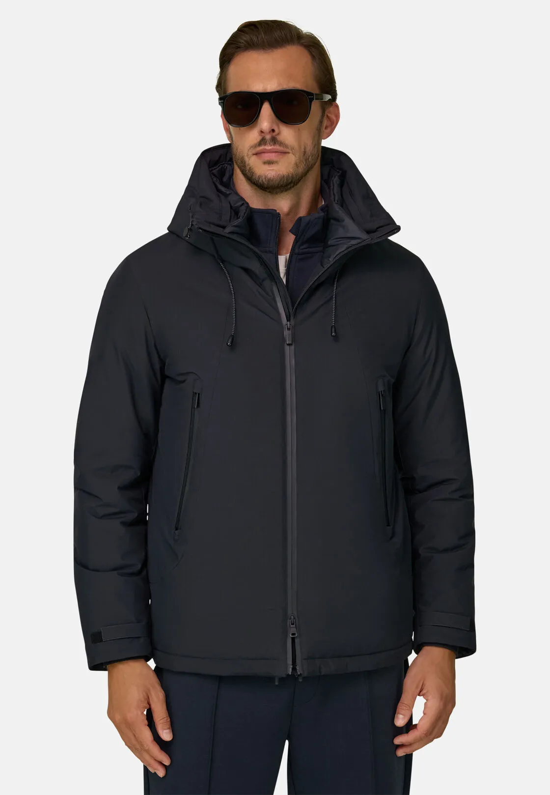 Boggi, Giubbotto In Tessuto Tecnico Imbottito, Uomo, Navy, Taglia: S - immagine 1