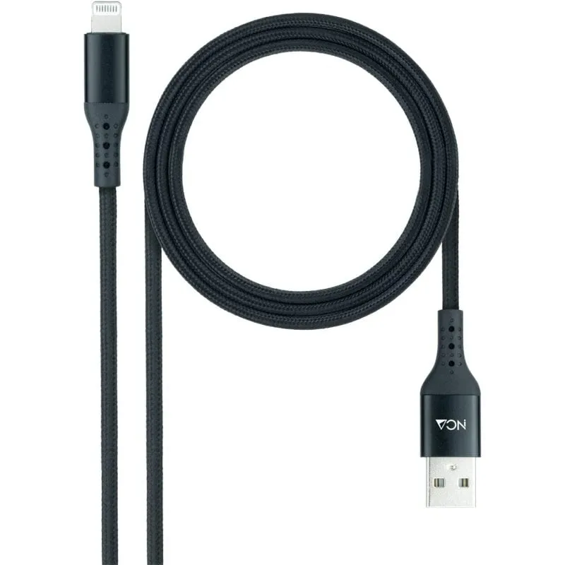Cavo Nanocable Lightning a USB 2.0 maschio/maschio 1 m Nero - immagine 1