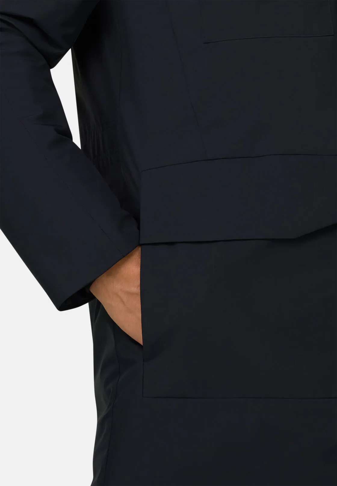 Boggi, Giubbotto In Tessuto Tecnico Imbottito, Uomo, Navy, Taglia: L - immagine 5