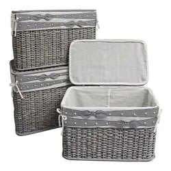 Set porta oggetti 3 pz Elegantly Grigio 0402407 - immagine 1