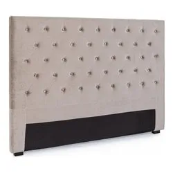 CASPAR Testiera letto due piazze Grigio chiaro - immagine 1
