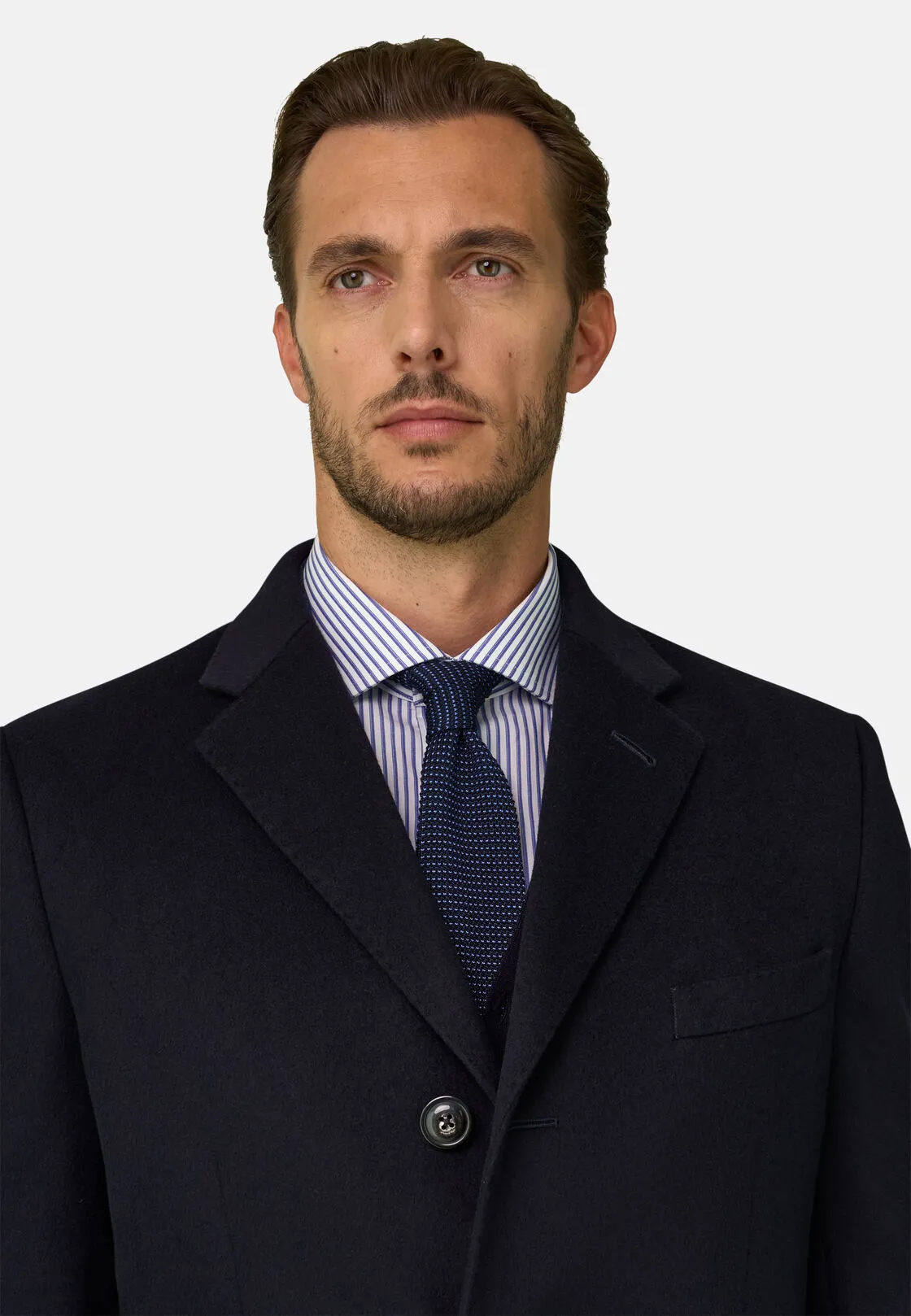 Boggi, Cappotto Mono Petto In Lana, Uomo, Navy, Taglia: 44 - immagine 5