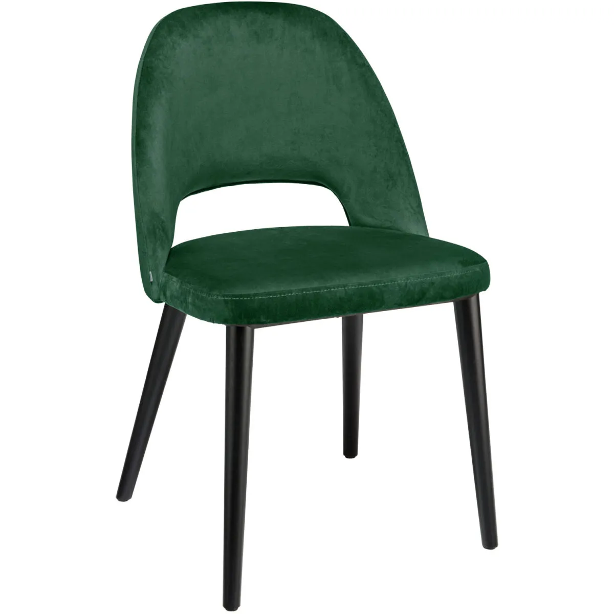 VEGA Poltroncina Tonda; 51x64x78 cm (LxPxH); seduta abete, struttura nero - immagine 1