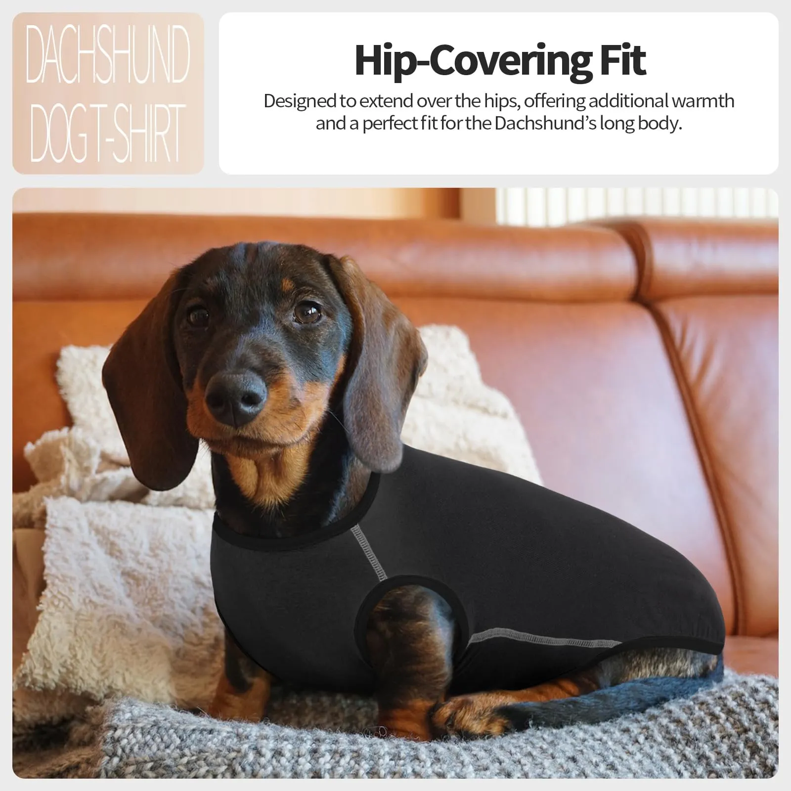 Hjyokuso Maglione Per Cane Bassotto, Maglietta Per Cani Leggera e Comoda per Tutte le Stagioni, Vestiti per Bassotti - Grigio, XL - immagine 5