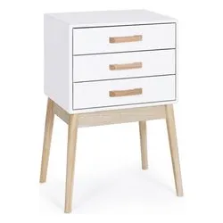 ORDINARY Cassettiera 3 Cassetti Bianco (45cm) Mobile KIT - immagine 1