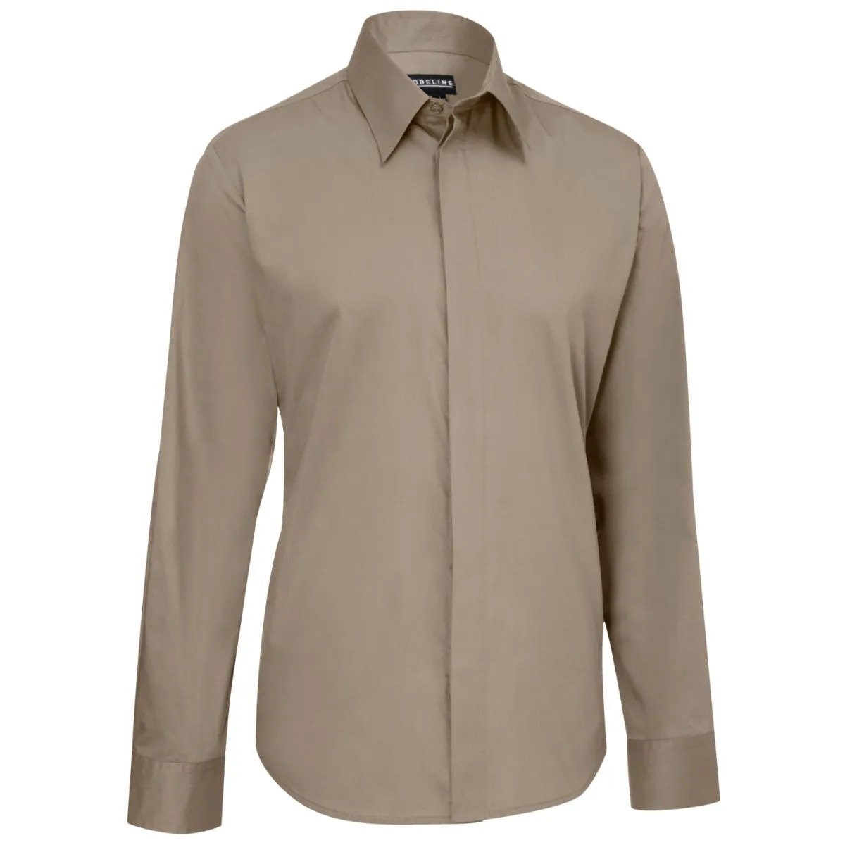 JOBELINE Camicia da uomo Noah maniche lunghe; Taglia 43/44; tortora - immagine 1