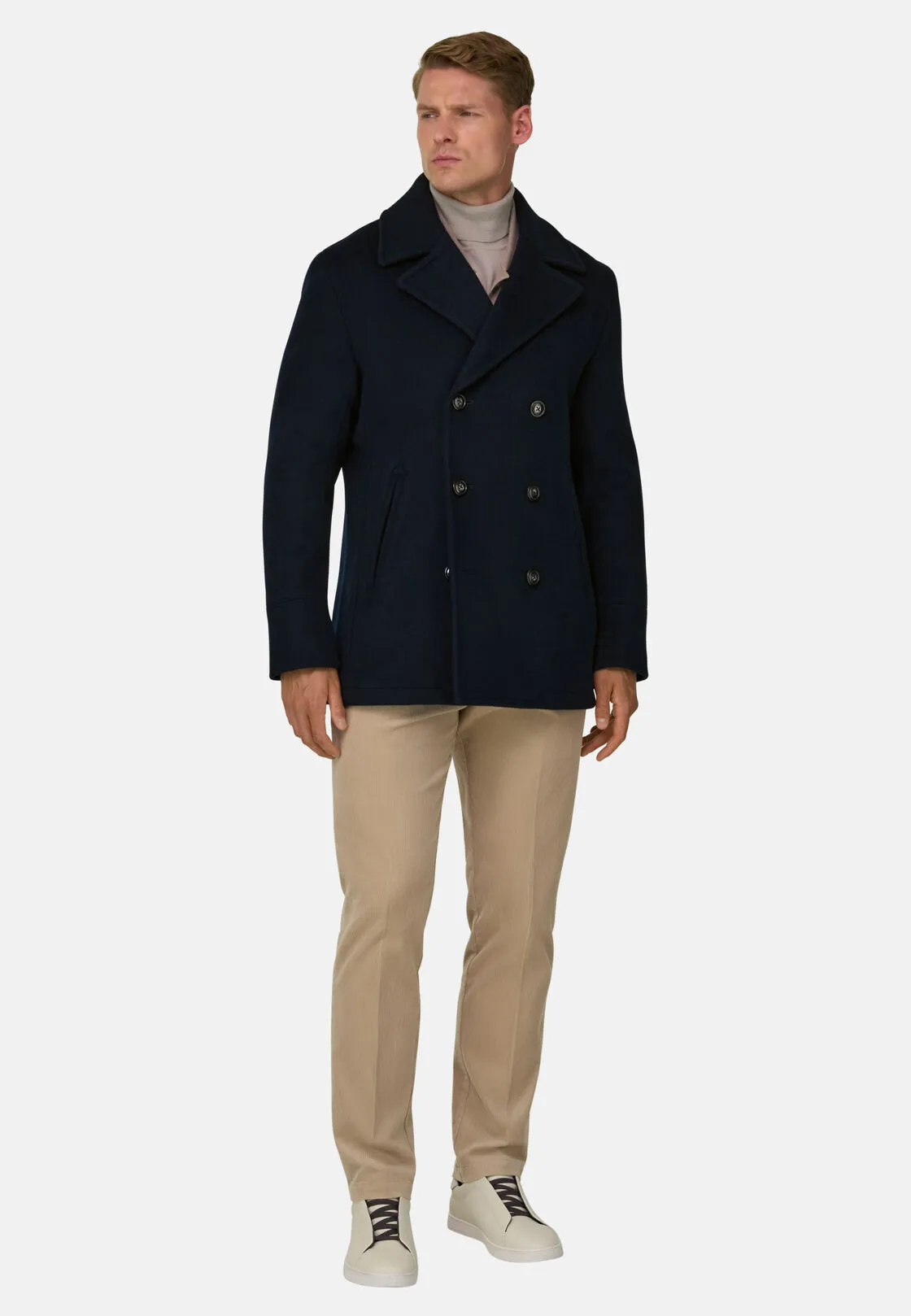 Boggi, Peacoat In Lana, Uomo, Navy, Taglia: M - immagine 2
